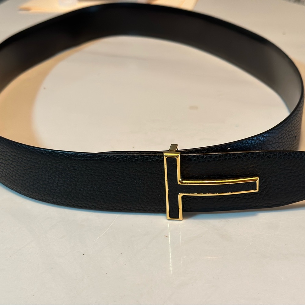 Tom Ford Belt Gold trim size 100 Men